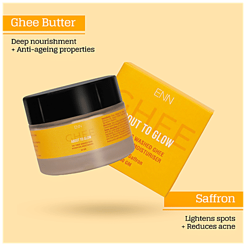 Buy ENN About To Glow 100 Times Washed Ghee, Hydrating Moisturiser, For Radiant Glow Online at