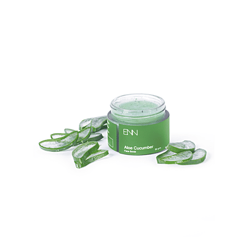 ENN Aloe Cucumber Face Scrub - Mild, Refreshing, Soft, Smooth, Moisturises Deeply, 50 g  