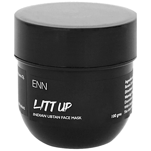 ENN Litt Up - Indian Ubtan Face Mask, Insta Glow, Improves Complexion, 100 g  