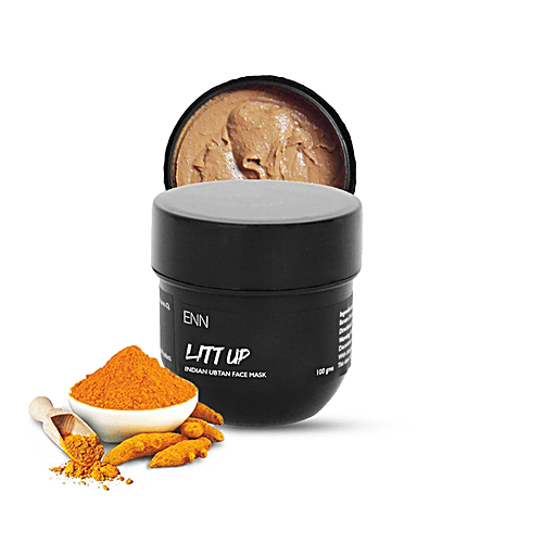 ENN Litt Up - Indian Ubtan Face Mask, Insta Glow, Improves Complexion, 100 g  