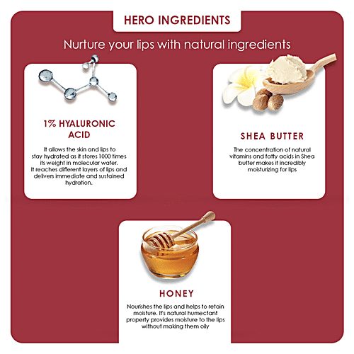 ENN Pucker - Hydrating Lip Mask, With Hyaluronic Acid, Rejuvenate Parched & Dehydrated Lips, 15 g