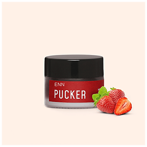 ENN Pucker - Hydrating Lip Mask, With Hyaluronic Acid, Rejuvenate Parched & Dehydrated Lips, 15 g