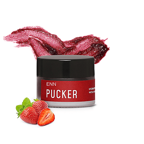 ENN Pucker - Hydrating Lip Mask, With Hyaluronic Acid, Rejuvenate Parched & Dehydrated Lips, 15 g