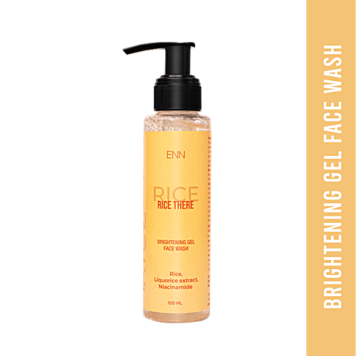 Buy ENN Rice There Brightening Gel Face Wash, Liquorice Extract, For