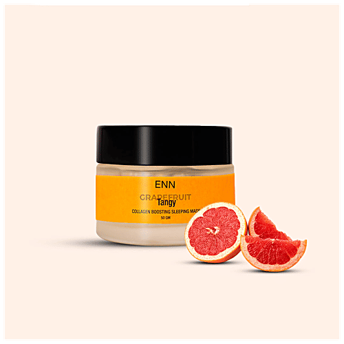 ENN Grapefruit Tangy - Collagen Boosting Sleeping Mask, Deeply Nourishes, Boosts Skin Elasticity, 50 g  