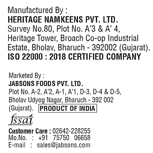 Buy JABSONS Gujarati Namkeen Bhavnagari Ganthiya, Soft Chickpeas