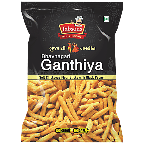 Buy JABSONS Gujarati Namkeen Bhavnagari Ganthiya, Soft Chickpeas