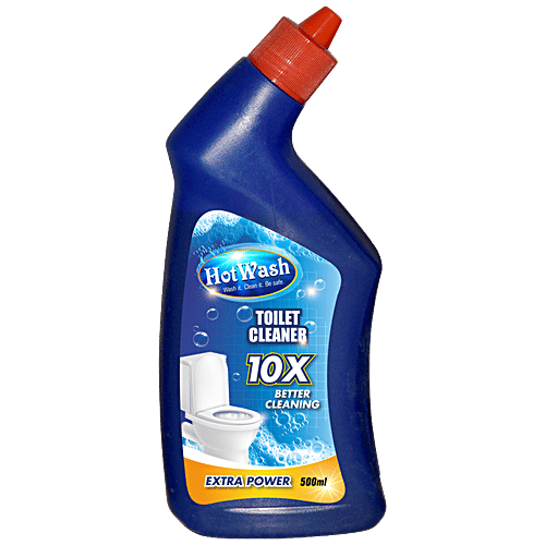 Hot Wash Extra Power Toilet Cleaner - 10X Better Cleaning, 500 ml Bottle
