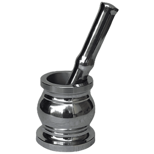 Buy VC Mortar & Pestle Set/Imam Dasta Aluminium, Durable, RustFree