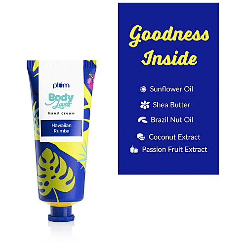 Plum BodyLovin' Hand Cream - Hawaiian Rumba, Super Moisturizing, Lightweight, 50 g (Buy 1 Get 1 Free) 