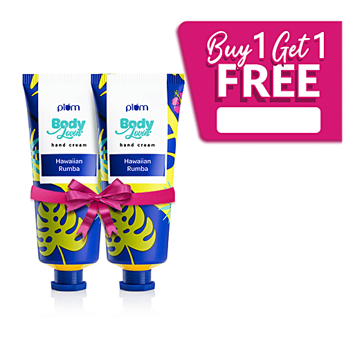 Plum BodyLovin' Hand Cream - Hawaiian Rumba, Super Moisturizing, Lightweight, 50 g (Buy 1 Get 1 Free) 