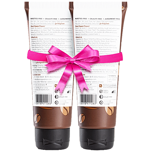 Plum BodyLovin' Foot Cream - Coffee Wake-a-ccino, Super Moisturizing, Lightweight, 75 g (Buy 1 Get 1 Free) 