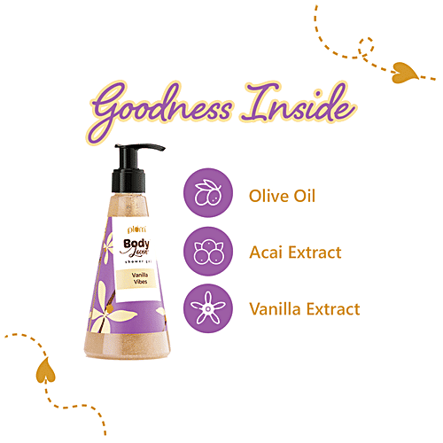 Buy Plum Plum BodyLovin’ Vanilla Vibes Shower Gel Online at Best Price