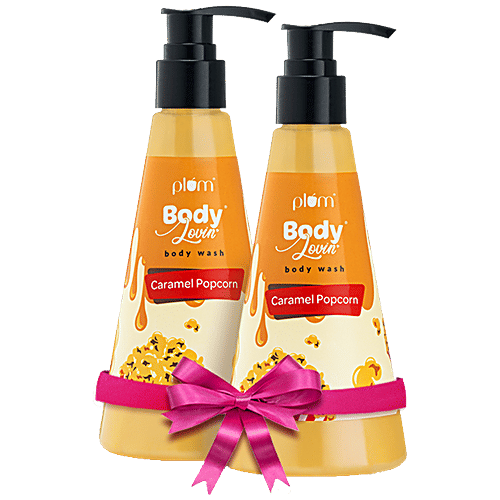 Buy Plum Plum BodyLovin’ Caramel Popcorn Body Wash Online at Best Price