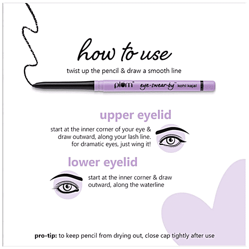 Plum Eye-Swear-By Insta Ready Eyes Trio - Kohl Kajal, Eyeliner Pen, Brow Definer, 3 pcs