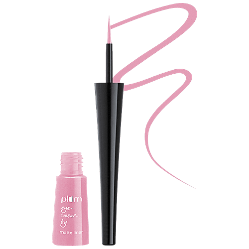 Plum Eye-Swear-By Matte Liner - Water-Proof, Quick Drying, 100% Vegan & Cruelty Free, 3 ml 07 Cloud Pink 