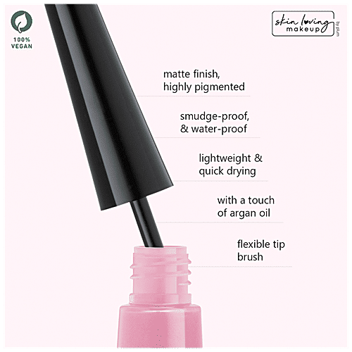Plum Eye-Swear-By Matte Liner - Water-Proof, Quick Drying, 100% Vegan & Cruelty Free, 3 ml 07 Cloud Pink 
