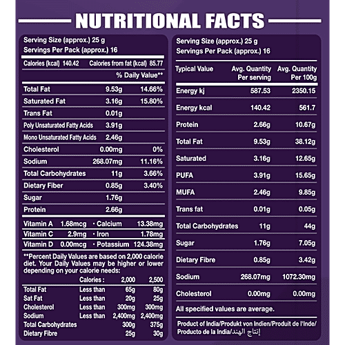 Prabhuji Pure Food Jhakaas Mix - Garlicky & Spicy Delight, Crunchy Snack, 350 g  