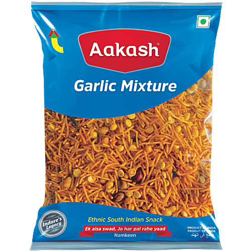 Aakash Garlic Mixture Namkeen, 800 g  Ethnic South Indian Snack