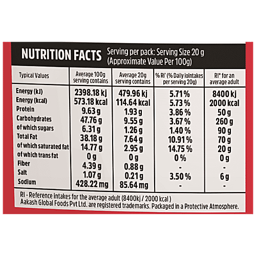 Aakash Namkeen - Lajawab Mix, Authentic Taste & Flavour, Crunchy, 900 g