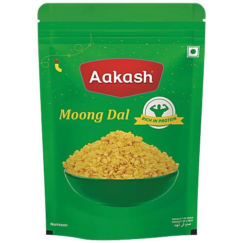 Aakash Moong Dal - Rich In Protein, Authentic Taste, Perfect Snack, 350 g  