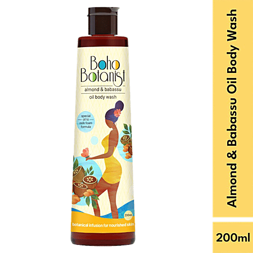 Buy Boho Botanist Oil Body Wash With Almond & Babassu For All Skin