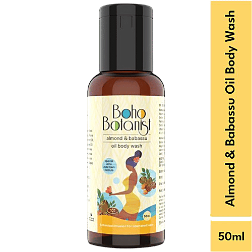 Buy Boho Botanist Oil Body Wash With Almond & Babassu Dry Skin Mini