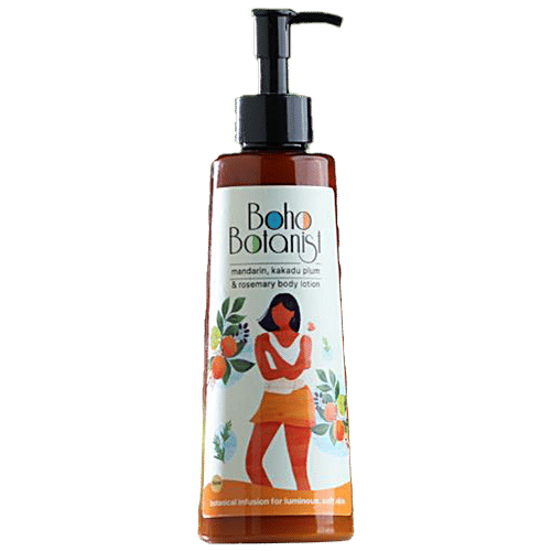 Boho Botanist Body Lotion - Mandarin, Kakadu Plum & Rosemary For Glowing Skin, 350 ml  