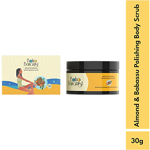 Buy Boho Botanist Body Scrub Almond & Babassu Body Polishing, Removes