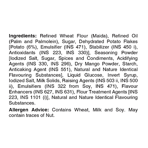 Unibic Snappers Potato Crackers - Achari Mango, Crispy & Crunchy, 75 g  