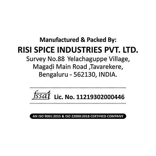 Risi Spices Kitchen King Masala - Adds Flavour, No Preservatives, 100 g  