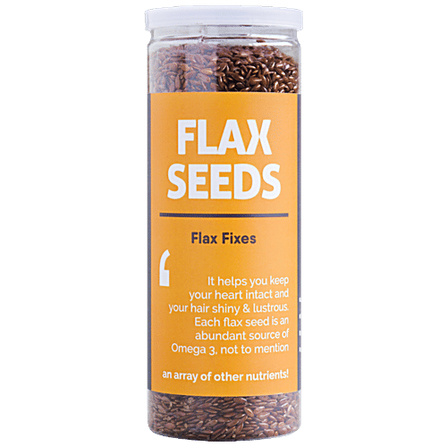 Omay Foods Flax Seeds - Roasted, Rich In Nutrients, Good For Heart Health, Oil-Free Snack, 160 g  
