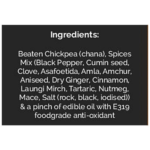 Omay Foods Beaten Chana - Protein-Rich, Roasted, No Cholesterol, Oil-Free Snack, 125 g