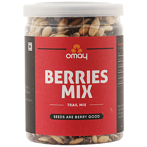 Omay Foods Berries Mix - Roasted, Rich In Antioxidants, Boosts Immunity, Oil-Free Snack, 85 g  