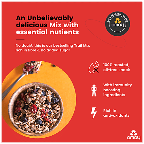 Omay Foods Berries Mix - Roasted, Rich In Antioxidants, Boosts Immunity, Oil-Free Snack, 85 g  