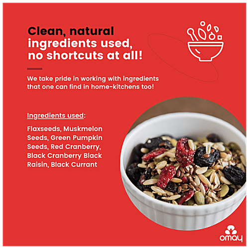 Omay Foods Berries Mix - Roasted, Rich In Antioxidants, Boosts Immunity, Oil-Free Snack, 85 g  