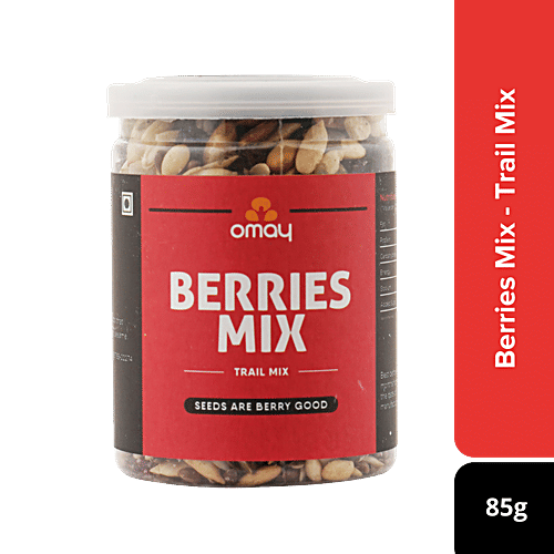 Omay Foods Berries Mix - Roasted, Rich In Antioxidants, Boosts Immunity, Oil-Free Snack, 85 g  