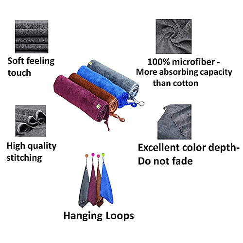 JBG Home Store Microfiber Clothes - Red & Baby Pink, Supersoft, Multipurpose, 40 x 40 cm, 2 pcs  