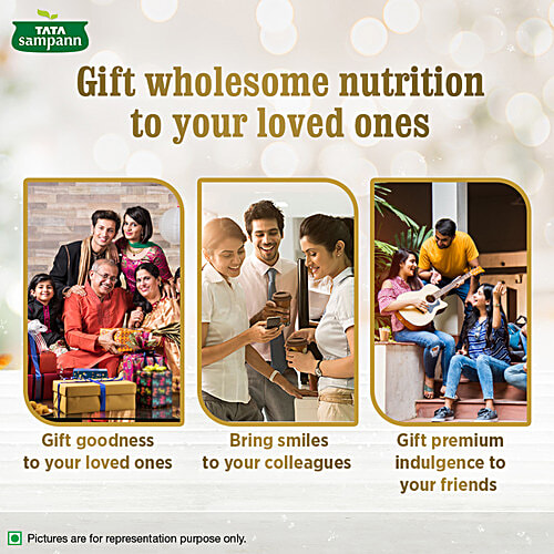 Tata Sampann Premium Nuts & Dry Fruits Collection - Almonds, Cashews & Raisins, For Gifting, 200 g (Pack of 3) 