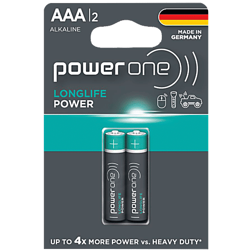 Buy Power One Alkaline Battery Longlife Power, AAA Online at Best