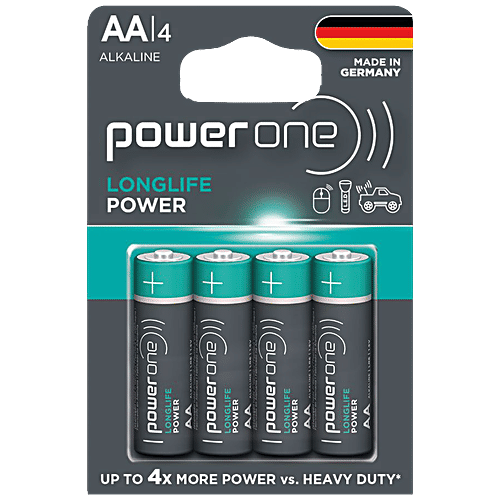 Buy Power One Alkaline Battery Longlife Power, AA Online at Best
