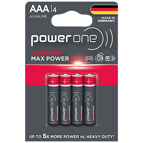 Buy Power One Max Power Alkaline Battery - Longlife, AAA Online at Best ...