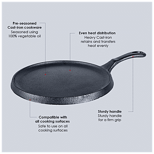 Buy Wonderchef Wonderchef Cast Iron Cookware Tawa Induction Base
