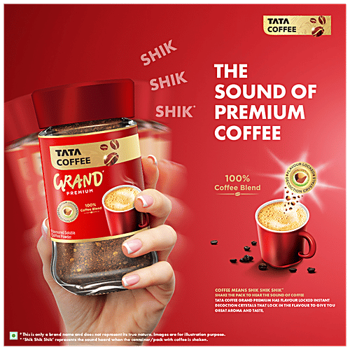 Buy Tata Coffee Grand Premium Instant Coffee 100 Coffee Blend Online