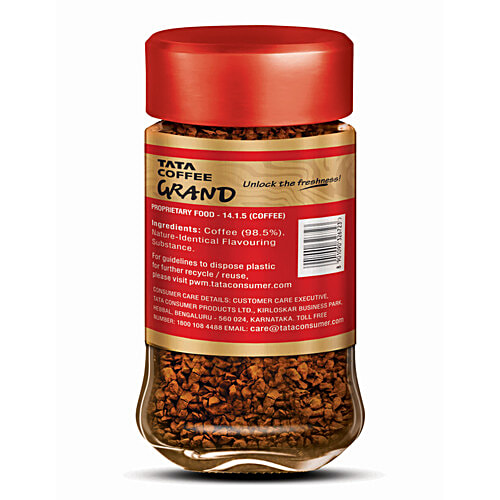 Tata Coffee Premium Instant Coffee - Coffee Blend, 45 g Jar 
