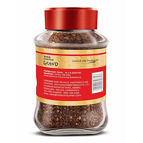 Tata Coffee Premium Instant Coffee - Coffee Blend, 90 g Jar 