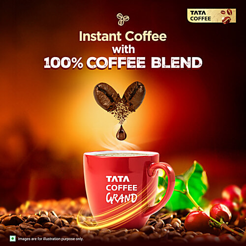 Tata Coffee Premium Instant Coffee - Coffee Blend, 90 g Jar 