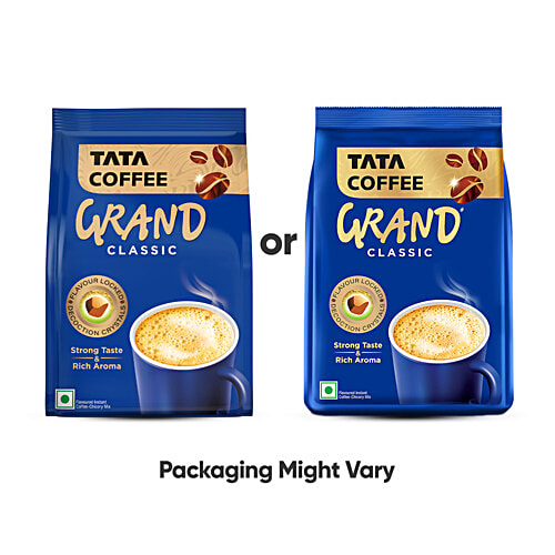 Tata Coffee Classic Instant Coffee, Chicory Mix With Strong Taste & Rich Aroma, 100 g Pouch 