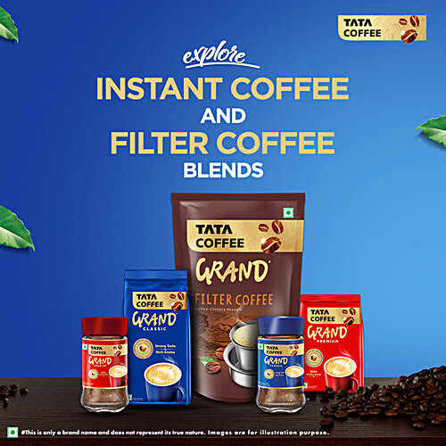 Tata Coffee Classic Instant Coffee, Chicory Mix With Strong Taste & Rich Aroma, 100 g Pouch 