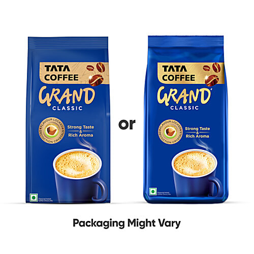 Tata Coffee Classic Instant Coffee, Chicory Mix With Strong Taste & Rich Aroma, 200 g Pouch 